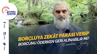 Borçluya zekât parası verip borcunu öderken geri alınabilir mi?