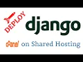 HOW TO RUN DEPLOY DJANGO 4 0 ON CPANEL SHARED HOSTING