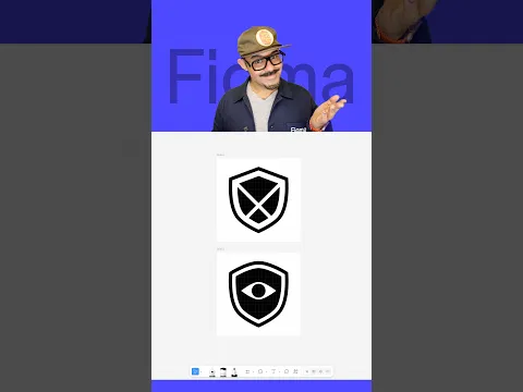 Make a shield icon in @Figma Draw.