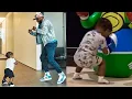Floyd Mayweather 1 Grandson SHADOW Boxing Floyd s DEFENSE OFFENSE NBA YoungBoy Son