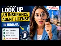 How to look up an insurance agent license in Indiana