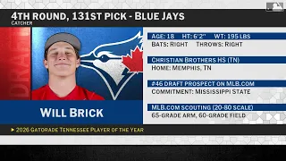 Toronto Blue Jays Select Will Brick with No 131 Pick in 2026 MLB Draft