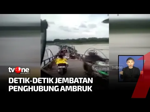 Ngeri, Detik-detik Jembatan Penghubung Kecamatan Cihampelas dan Batujajar Ambruk