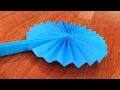 How to make a paper fan Easy | Orgami Paper Hand fan | #Chinese hand fan