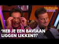 Download Lagu Gerard Joling spot koortslip bij Wilfred: 'Heb je een of andere baviaan liggen likken?!'