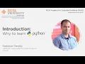 Basic Python Hacks Introduction Why to learn Python RACE REVA University