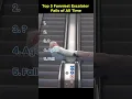 top 5 funniest escalator fails of all time