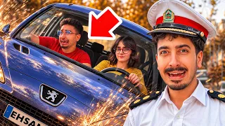 از رفیقم و پارتنرش ازمون رانندگی رو گرفتم دعواشون شد دندنها