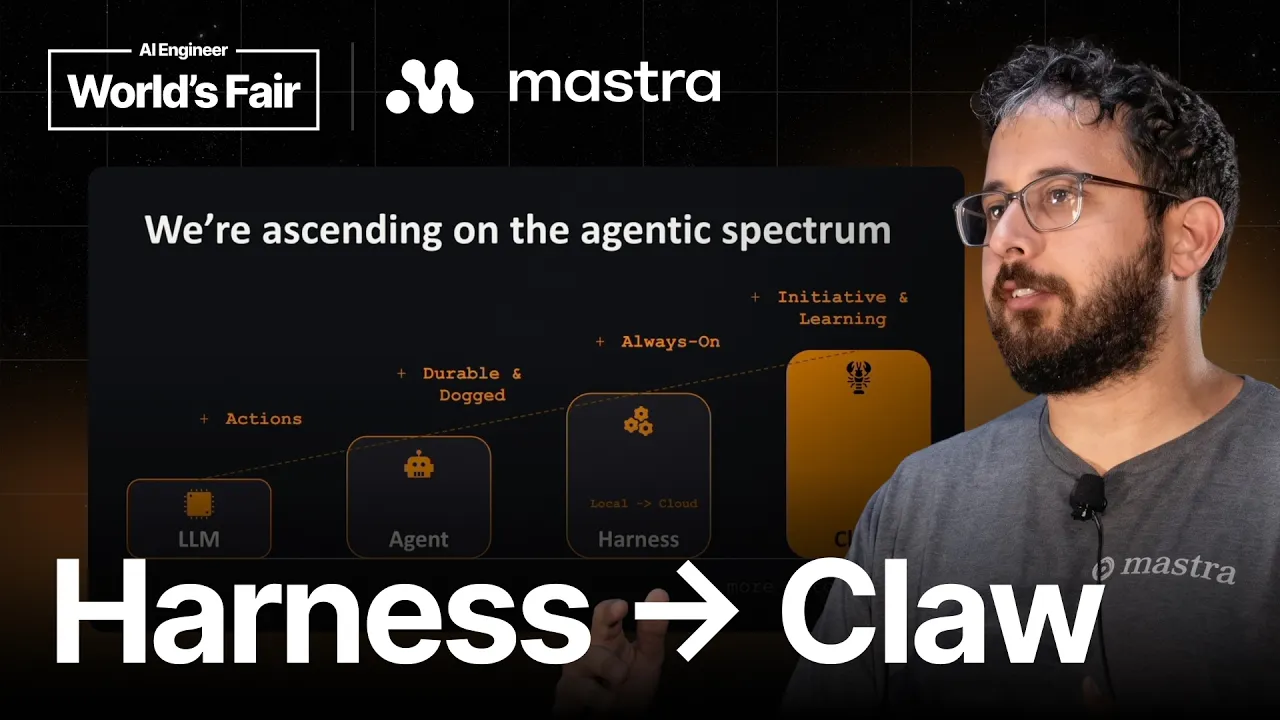 Every Harness Will Become A Claw — Sam Bhagwat, Mastra: video thumbnail
