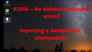 how upload a database to phpmyadmin -