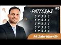 3 Pattern In Python By Zafar Sir