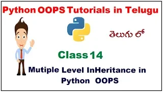 Multiple Inheritance in Python Telugu Single or Multiple Inheritance in Python VLR Class 14