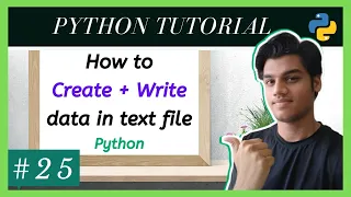 how to create a text file python create and write text file python Python tutorial for beginners