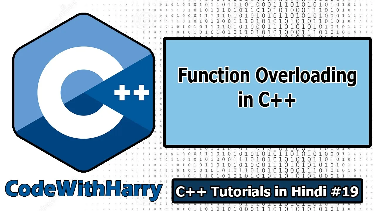 Function Overloading with Examples in C++ | C++ Tutorials for Beginners #19 - YouTube thumbnail