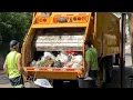 Super Fast Heavy Manual Trash Bulk Town of Huntington Heil 5000 Garbage Trucks part 2