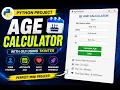 Build an Age Calculator App in Python Tkinter GUI Project for Beginners