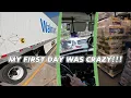 first day solo as a rookie walmart truck driver I left millis transfer