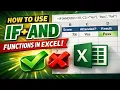 How to use the IF function with the AND function in Excel