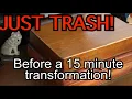 Silverware Box Refinishing Beat up Silverware Boxes Sanded Stained and Waxed Great Gift Boxes