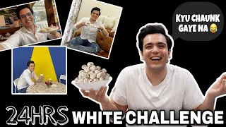 Download EATING ONLY WHITE FOR 24HRS CHALLENGE  🤍 😋 | RAJ ANADKAT | MP3