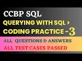 Querying with SQL Coding Practice - 3 SQL NxtWave CCBP 4 0
