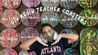 RESIN TEACHER COASTER TUTORIAL