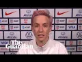 Sad and cruel Megan Rapinoe holds back tears as she speaks on Roe v Wade ruling