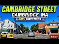 Cambridge Street Cambridge MA 4K R Scenic Driving Tour Both Directions 23