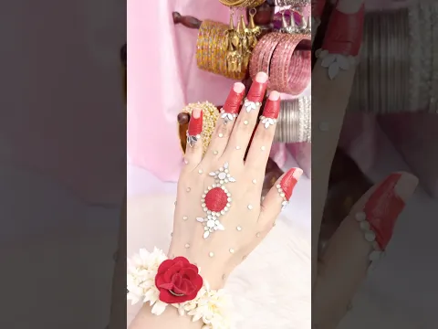 Beautiful Kundan Mehndi Art 😍💎 | Stylish Mehndi Design 💕✨ #shorts #mehndi #mehndidesign