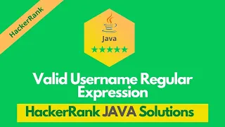 HackerRank Valid Username Regular Expression solution in Java Java solutions Programmingoneonone