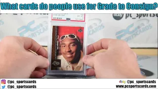 What cards do customers use for Grading to Consignment