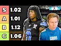 Top 10 Draft Spot Rankings Tiers
