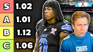 Top 10 Draft Spot Rankings Tiers