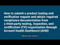 How to Initiate a Testing or Verification in Account Health Dashboard
