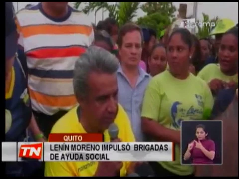Lenín Moreno impulsó brigadas de ayuda social