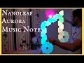 Nanoleaf Aurora Music Note Design Nanoleaf Designs Music Studio light setup