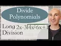 Dividing Polynomials Using Long Division