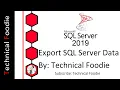 How To Generate Script From Microsoft SQL Server 2019 By Technical Foodie