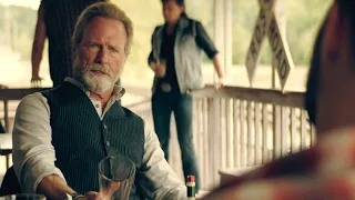 burton gives threat to pickett epic scene hd the peripheral