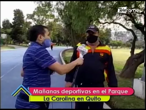 Mañana deportivas en el parque La Carolina en Quito