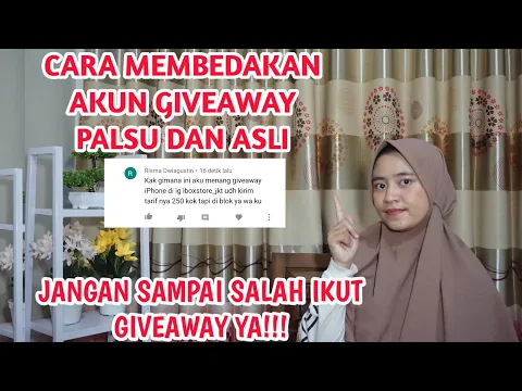 Download MP3 TIPS CARA MEMBEDAKAN AKUN GIVEAWAY PALSU DAN REAL