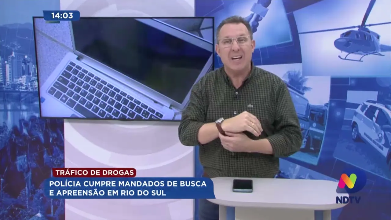 Tráfico de drogas: polícia cumpre mandados de busca e apreensão em Rio do Sul
