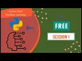 Python With Machine Learning Online Training Session 1