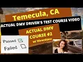 ACTUAL TEST ROUTE Temecula CA DMV Behind The Wheel Driver License Training Adult Education Course
