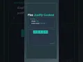 css justify-content property in Flexbox