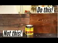 How to Stain Wood Like a PRO - 4 Simple Steps