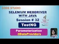 Selenium Webdriver with Java in Hindi - TestNG Data Providers Practical Demonstration