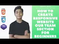 How to Create a Responsive Website our team section with HTML and CSS for beginners