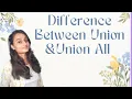 Difference Between Union Union All in MySQL MySQL Tutorial series Code With Neha
