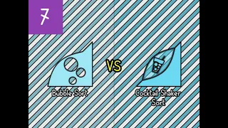 Bubble Sort vs Cocktail Shaker Sort Sorting Algorithm Fights 7